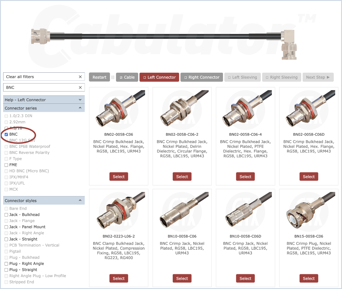 Cab Help, Filter Connector