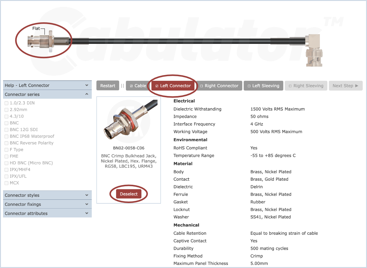 Cab Help, View Connector Specification