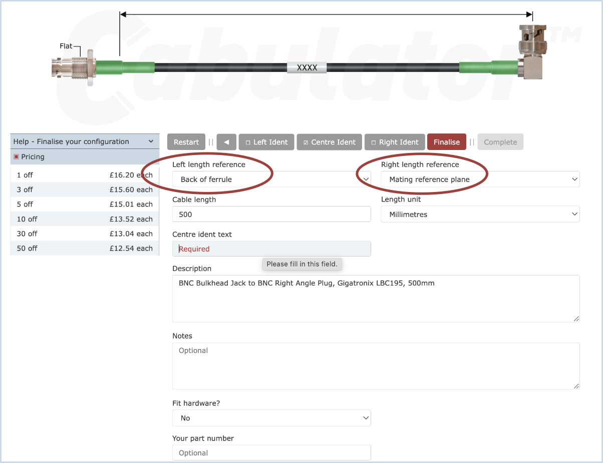 Cab Help, Length References