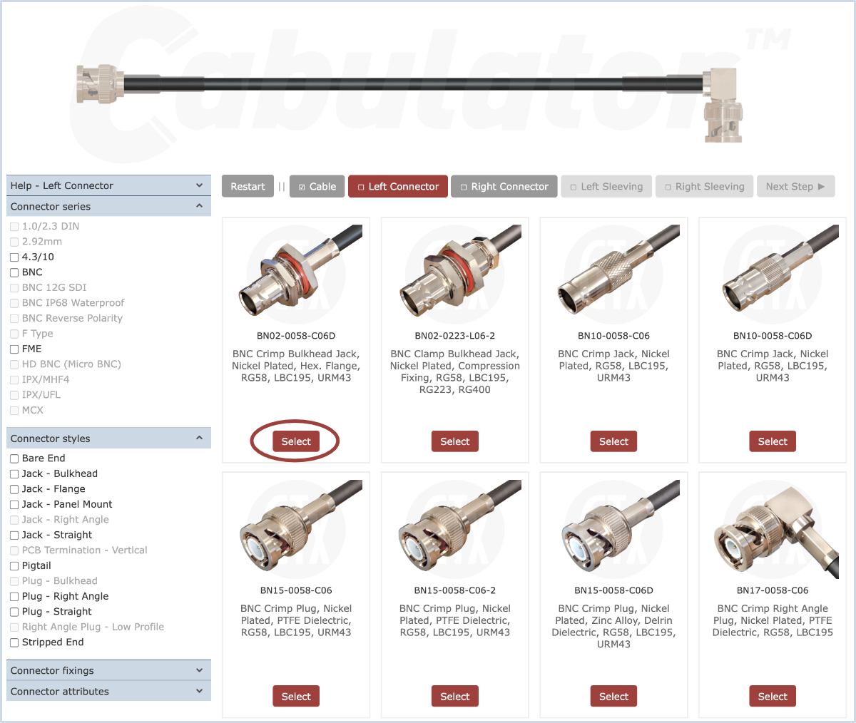Cab Help, Filter Connector