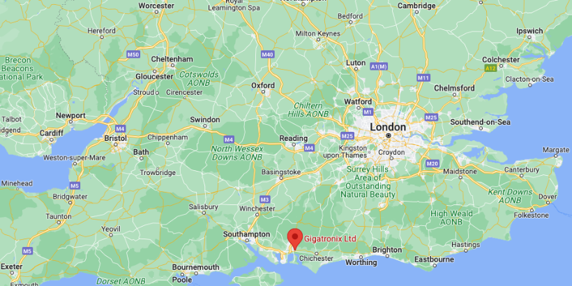 Gigatronix UK Map