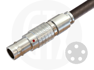 0B Series Circular Push-Pull Cable Plug