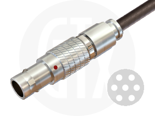0B Series Circular Push-Pull Cable Plug