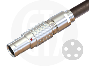1B Series Circular Push-Pull Cable Plug