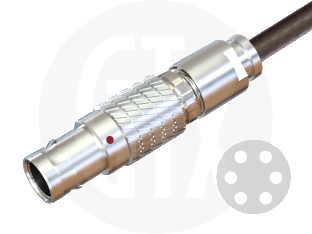 1B Series Circular Push-Pull Cable Plug