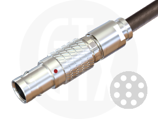 1B Series Circular Push-Pull Cable Plug