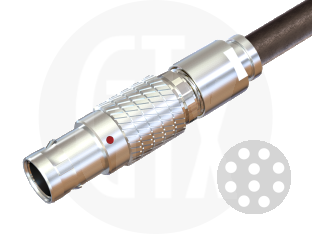 1B Series Circular Push-Pull Cable Plug