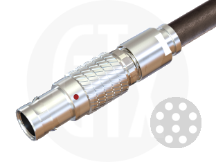 1B Series Circular Push-Pull Cable Plug