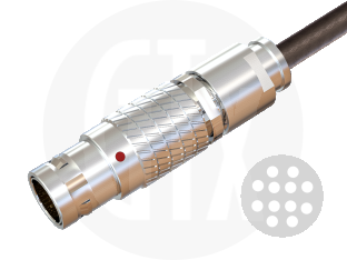 2B Series Circular Push-Pull Cable Plug