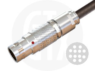 2B Series Circular Push-Pull Cable Plug