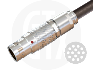 2B Series Circular Push-Pull Cable Plug