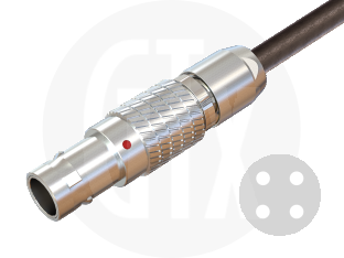 0B Series Circular Push-Pull Cable Plug