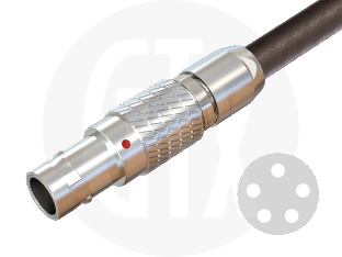 0B Series Circular Push-Pull Cable Plug