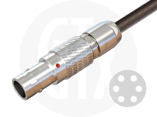 0B Series Circular Push-Pull Cable Plug