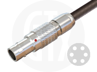0B Series Circular Push-Pull Cable Plug
