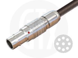 0B Series Circular Push-Pull Cable Plug