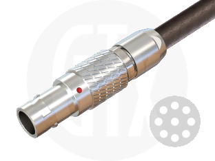 0B Series Circular Push-Pull Cable Plug