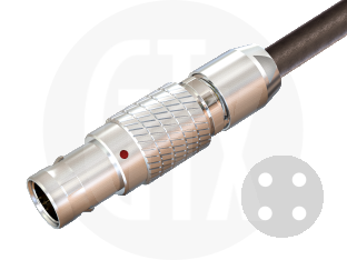 1B Series Circular Push-Pull Cable Plug