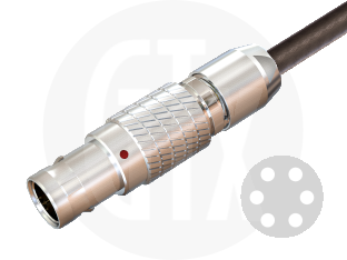 1B Series Circular Push-Pull Cable Plug
