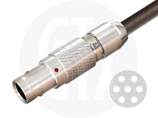 1B Series Circular Push-Pull Cable Plug