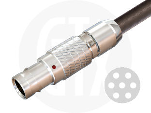 1B Series Circular Push-Pull Cable Plug