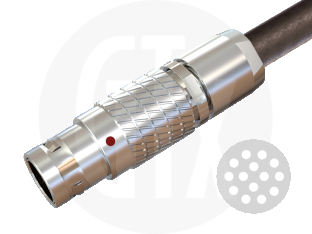2B Series Circular Push-Pull Cable Plug