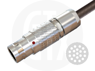2B Series Circular Push-Pull Cable Plug