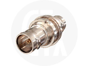 BNC HDTV 12G SDI Bulkhead Jack to Jack Adaptor, front view