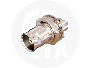 BNC SDI End Launch Bulkhead Jack, front view