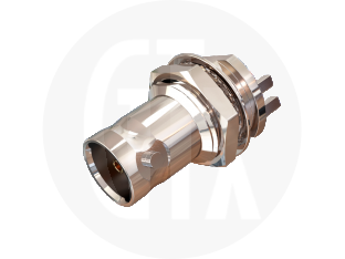 BNC HDTV End Launch Bulkhead Jack, front view