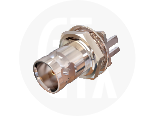 BNC HDTV End Launch Bulkhead Jack, front view