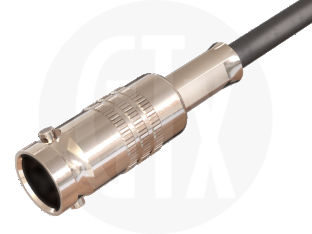 BNC HDTV 12G SDI Crimp Jack, terminated on cable