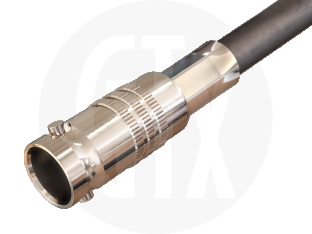 BNC Crimp Jack, terminated on cable