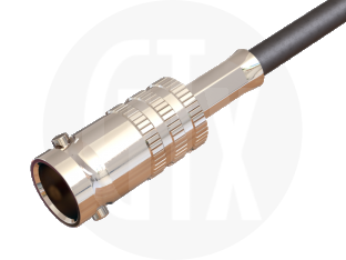 BNC Crimp Jack, terminated on cable