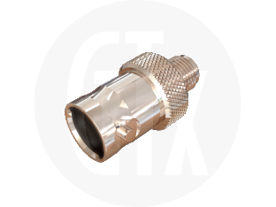 BNC Jack to SMA Jack Interseries Adaptor, front view