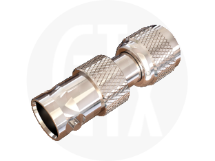 BNC Jack to Mini UHF Jack Interseries Adaptor, front view