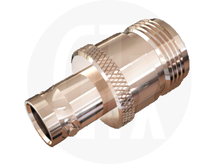 BNC Jack to N Type Jack Interseries Adaptor, front view