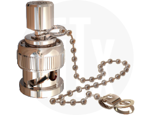 BNC Terminator with Chain, front view