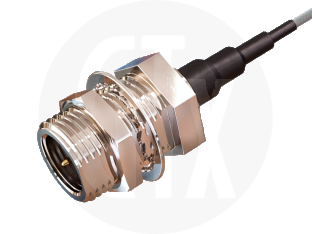 FME Crimp Bulkhead Jack, terminated on cable