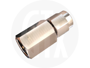 FME Plug to SMA Plug Interseries Adaptor, front view