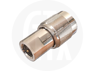 FME Plug to TNC Plug Interseries Adaptor, front view