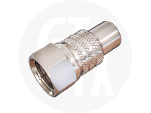 F Type Plug to Phono Jack Interseries Adaptor, front view