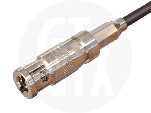 HD BNC HDTV Crimp Plug, terminated on cable