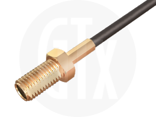 SMA Crimp Jack, terminated on cable