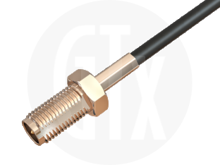 SMA Reverse Polarity Crimp Jack, terminated on cable