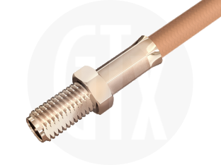 SMA Reverse Polarity Crimp Jack, terminated on cable