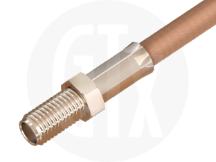 SMA Crimp Jack, terminated on cable