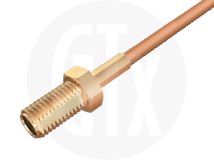 SMA Crimp Jack, terminated on cable