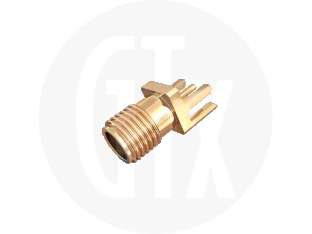 SMA End Launch Jack, front view