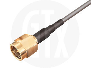 SMA Crimp Plug, terminated on cable